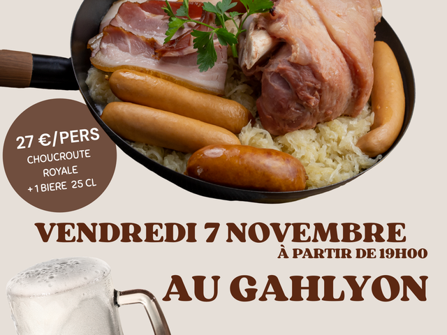 Le Gahlyon choucroute party